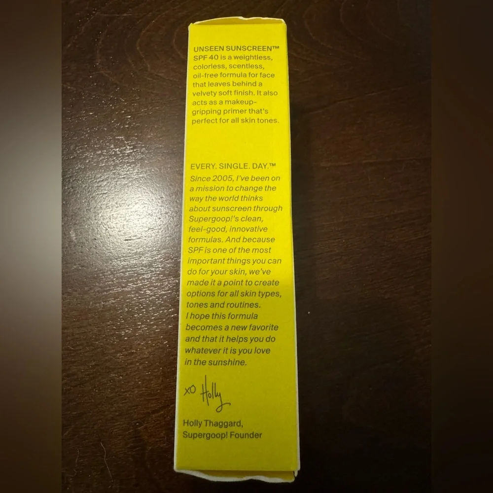 NWT Supergoop Unseen Sunscreen SPF 40 - Full Size, 1.7 fl oz - Picture 6 of 8